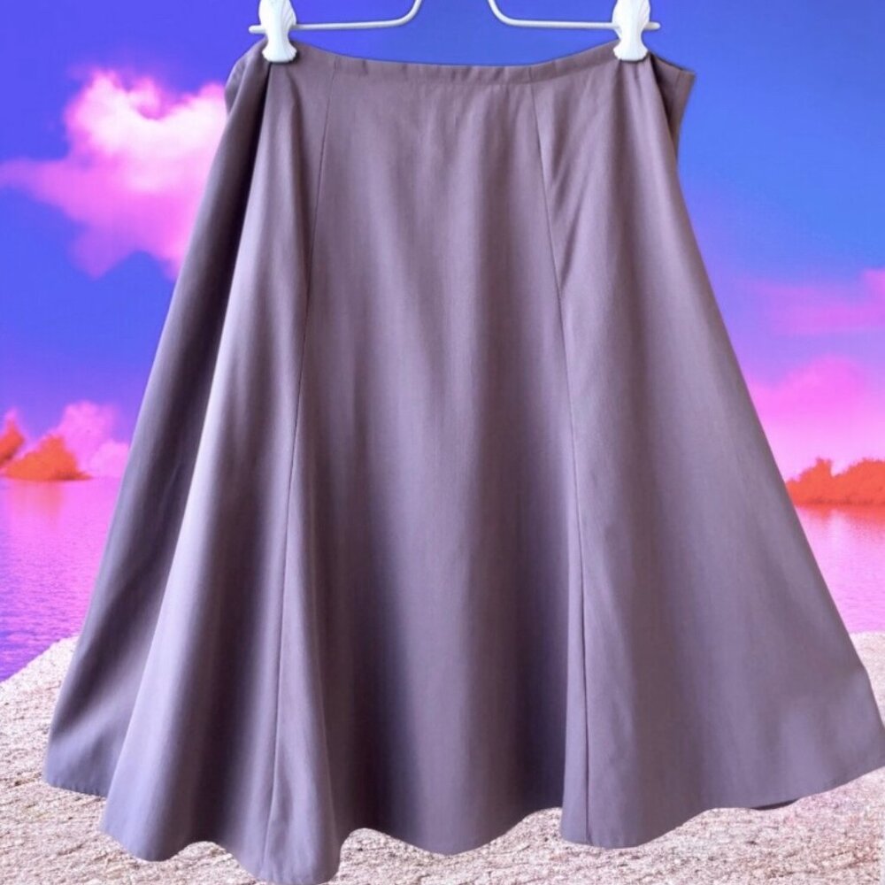 Vintage 80's Handmade Skirt Light Brown
